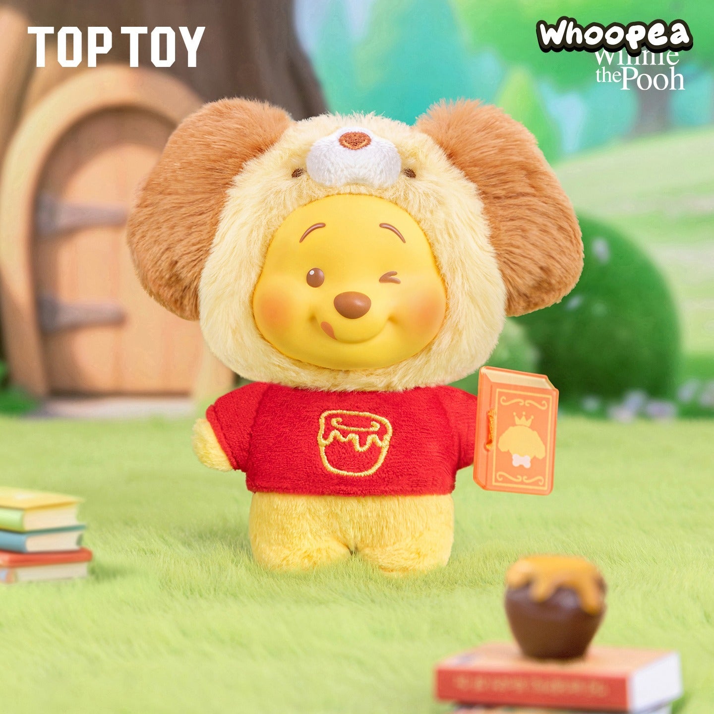 TOPTOY Winne the Pooh Animal Storybook Series Plush, Blind Box
