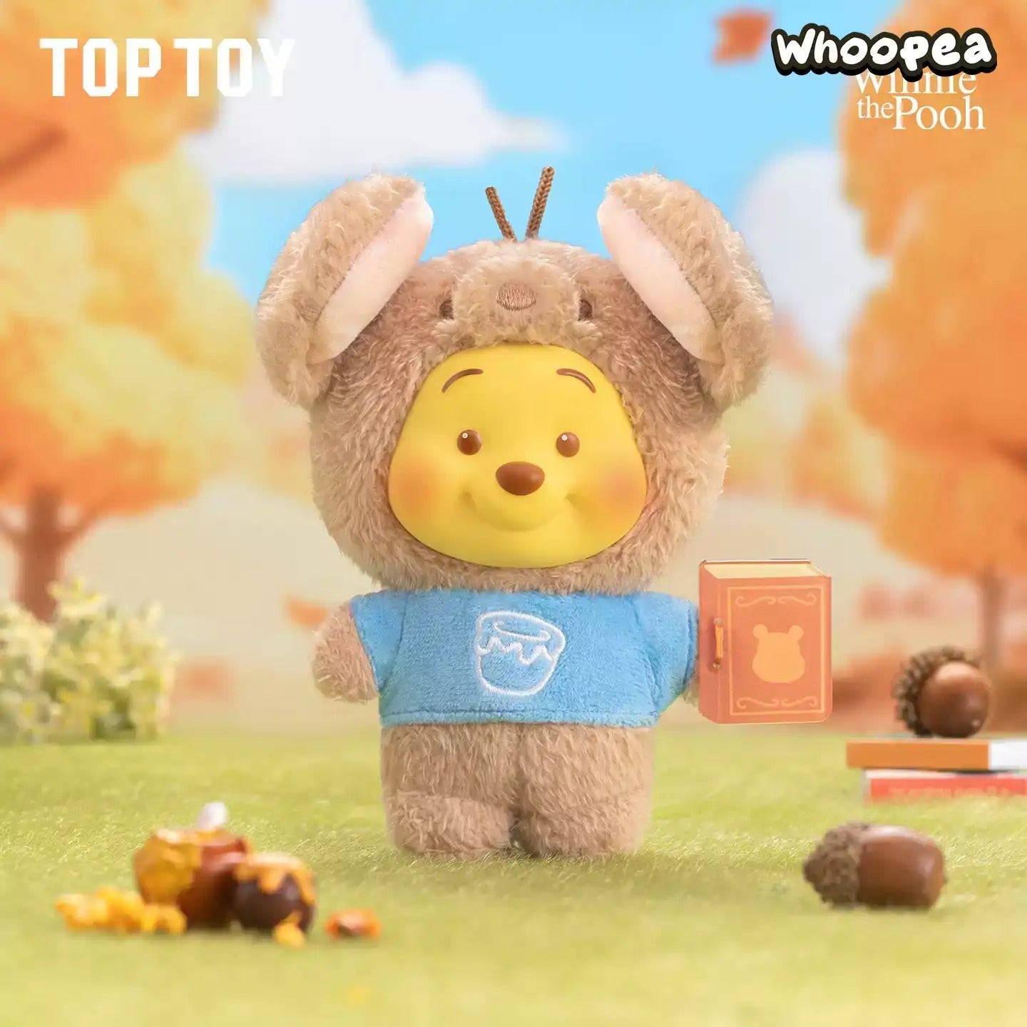 TOPTOY Winne the Pooh Animal Storybook Series Plush, Blind Box