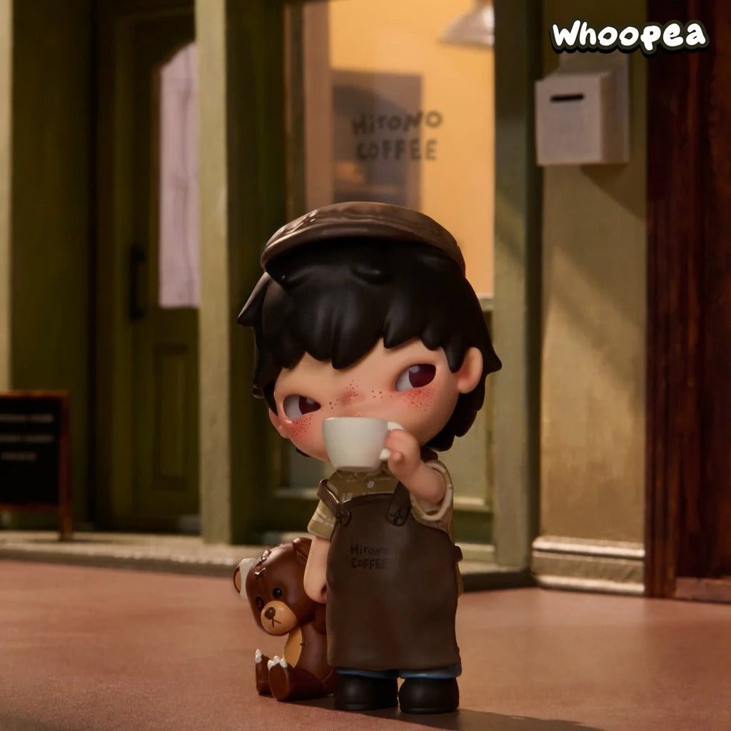 POP MART Hirono Coffee Series Figure Hanging Card