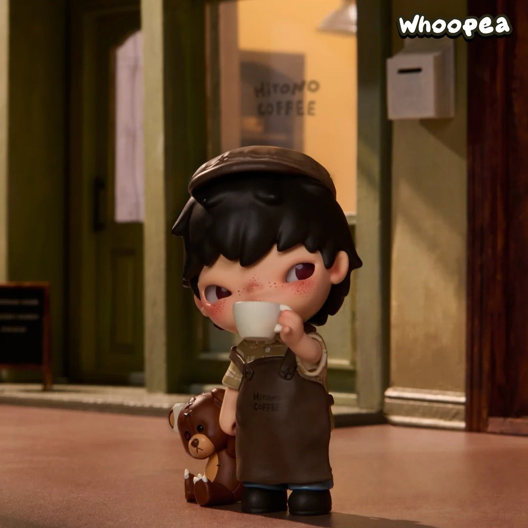 POP MART Hirono Coffee Series Figure Hanging Card