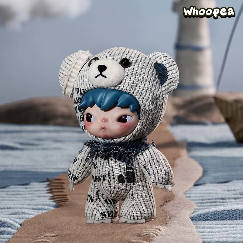 POP MART Hirono Freedom Island Series Plush Doll Hanging Card, UK Exclusive