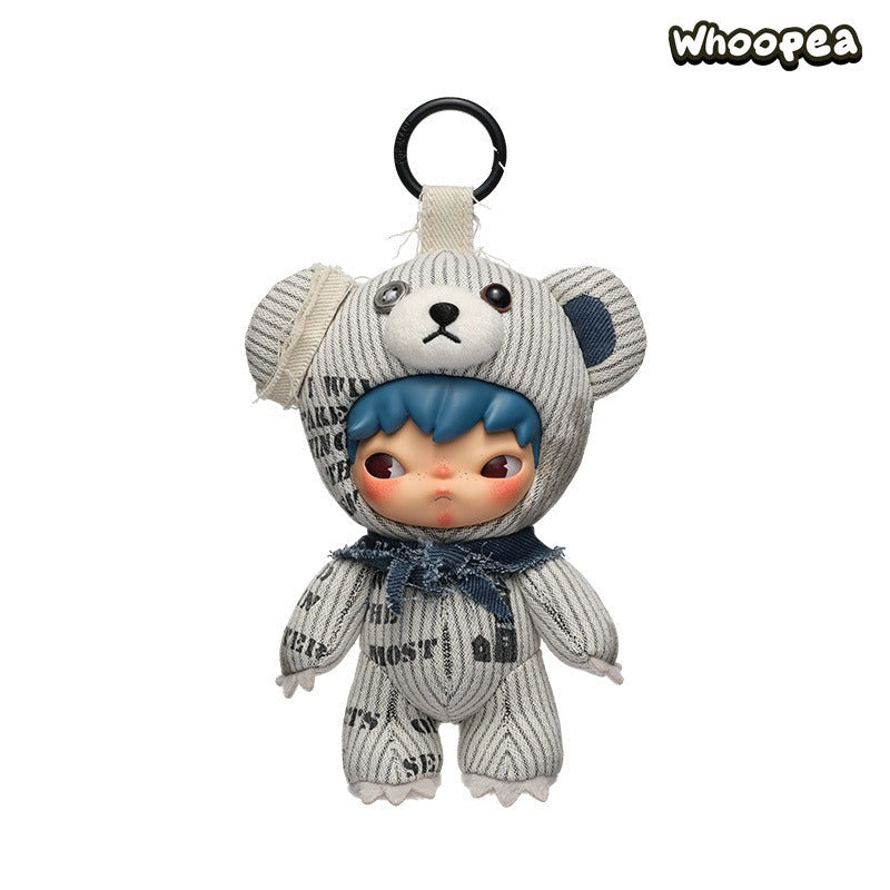 POP MART Hirono Freedom Island Series Plush Doll Hanging Card, UK Exclusive