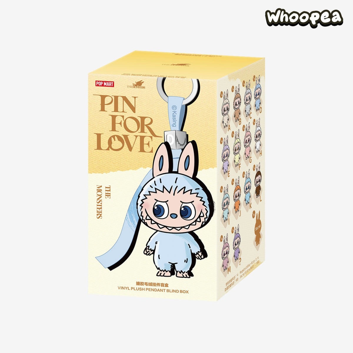 THE MONSTERS Labubu Pin for Love Series-Vinyl Plush Pendant Blind Box (A-M)